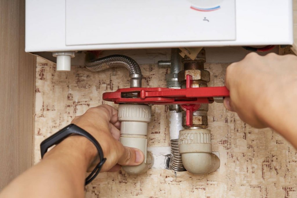 water heater burst